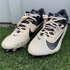 Nike Vapor Edge Elite 360 2 Football Cleats Mens 14 Wide Gold Black FJ6125-002